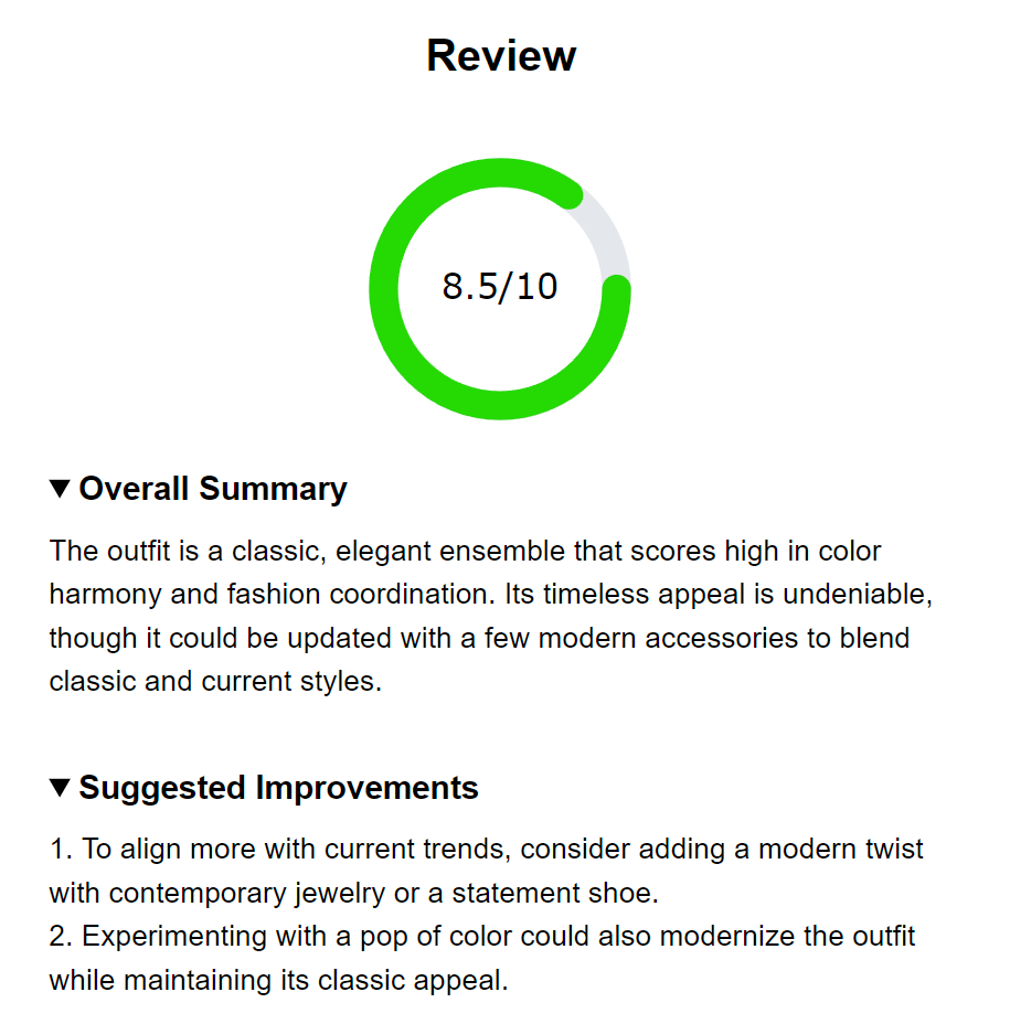 Audrie Hepburn General Feedback